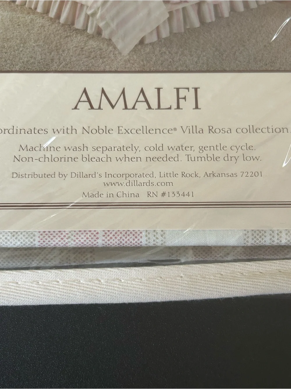 Noble Excellence Villa Amalfi Pink And Tan Standard Sham From Dillards. New